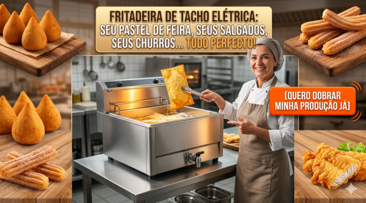 Fritadeira de Tacho Elétrica Profissional